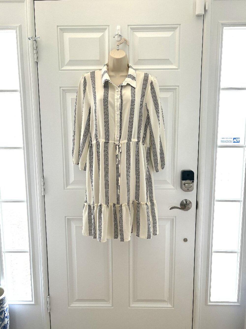 Navy/White Dress by Absolutely Famous